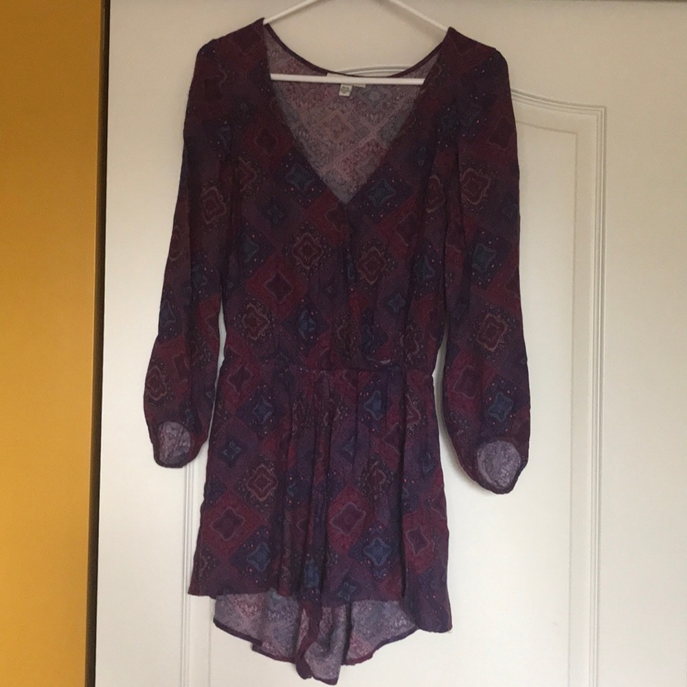 Long sleeve pattern romper from American Eagle